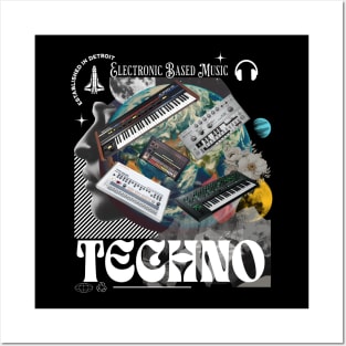 TECHNO  - Gear Head (White) Posters and Art